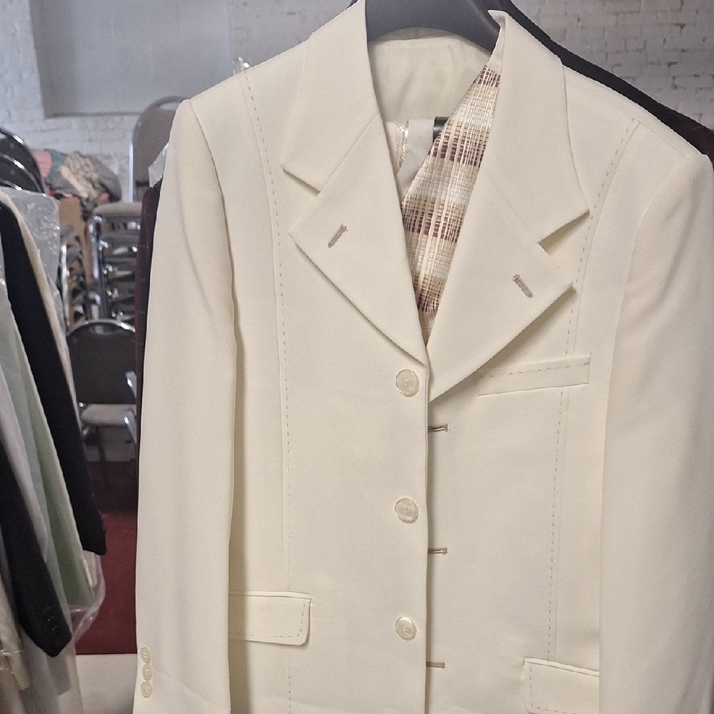 Boysi Cream Kids Blazer Set